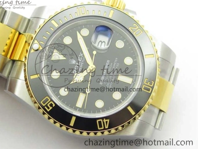MiroTime 0309 Submariner 116613 LN Black Ceramic D1F 1:1 Best Edition Wrapped Gold SS Case and Bracelet A Lightweight 3186